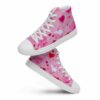 Lovecore Heart Pattern Women’s High Top Sneakers
