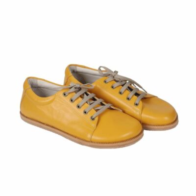Mustard Smooth Leather Shoes
