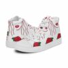 Rose Printed Women’s High Top Sneakers